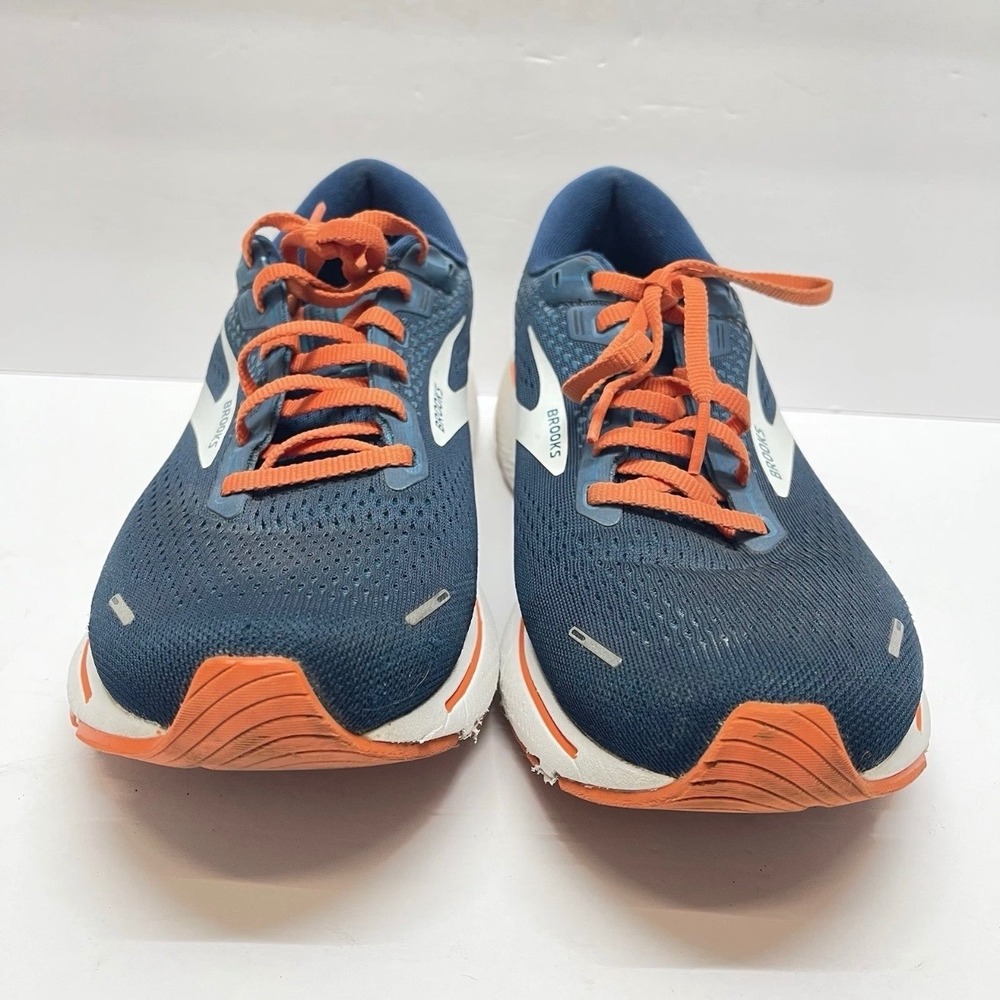 Brooks Ghost 14 Running Shoes Mens 9.5 DNA LOFT Mesh Blue Orange Solid